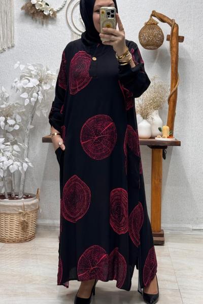 YANKI ELBİSE Siyah Kırmızı